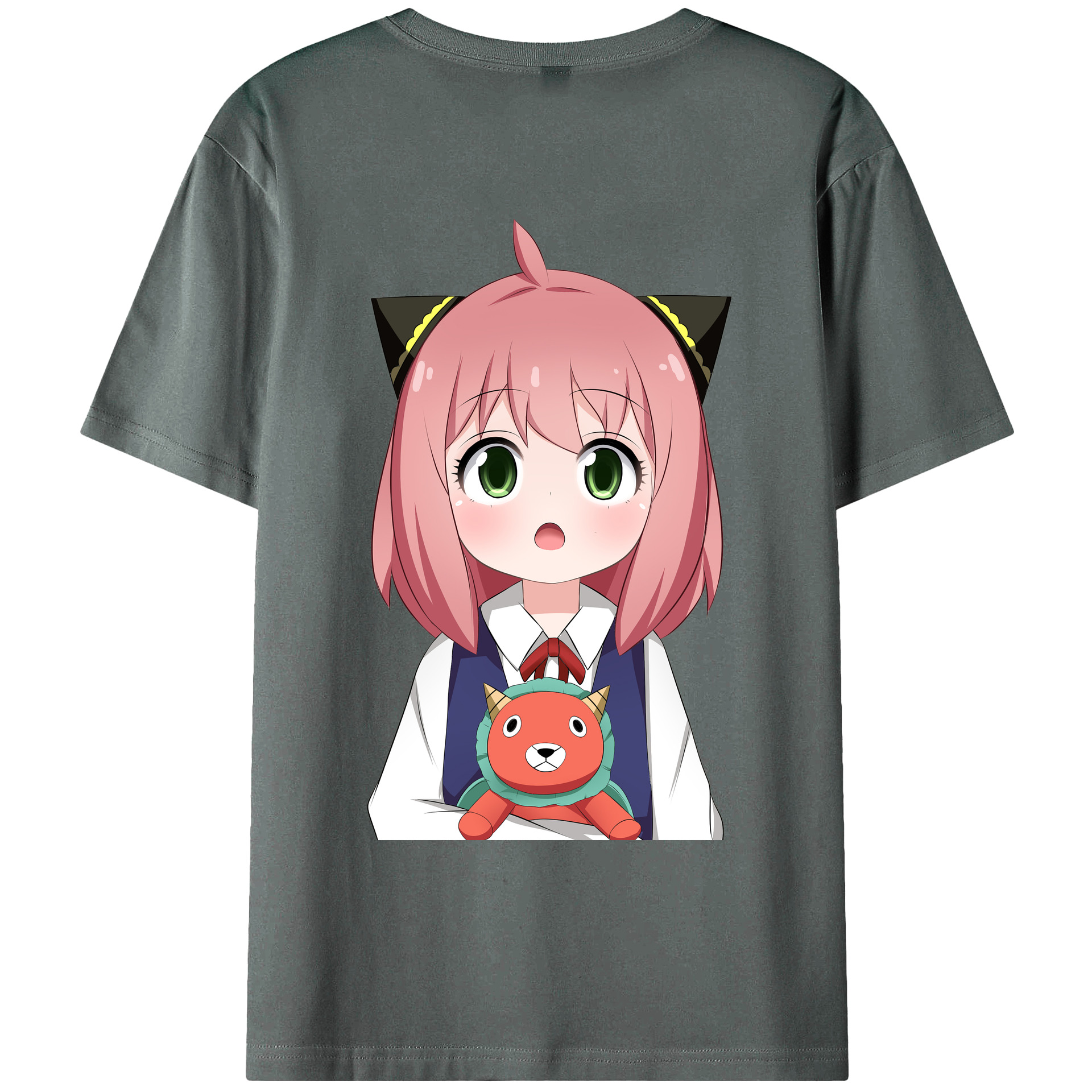 （画像用） SPY×FAMILY间谍家家酒 綿100％ メンズ半袖Tシャツ（バックプリント） 通気性